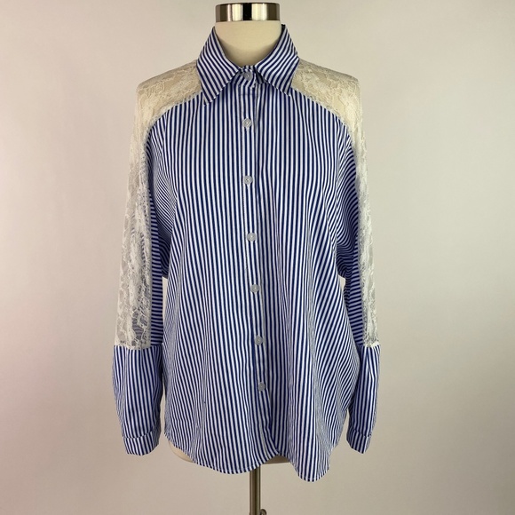 Perfect Fashion Women Button-Down Blouse - Picture 1 of 8